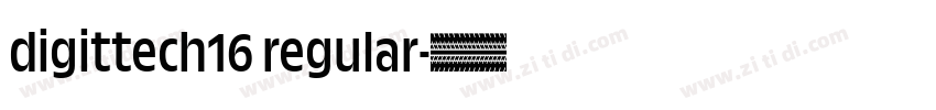 digittech16 regular字体转换